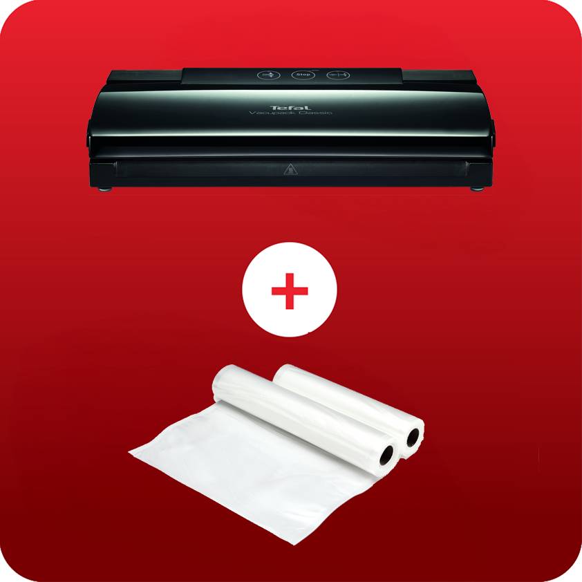Pack Web - Machine sous vide + lot de 2 rouleaux