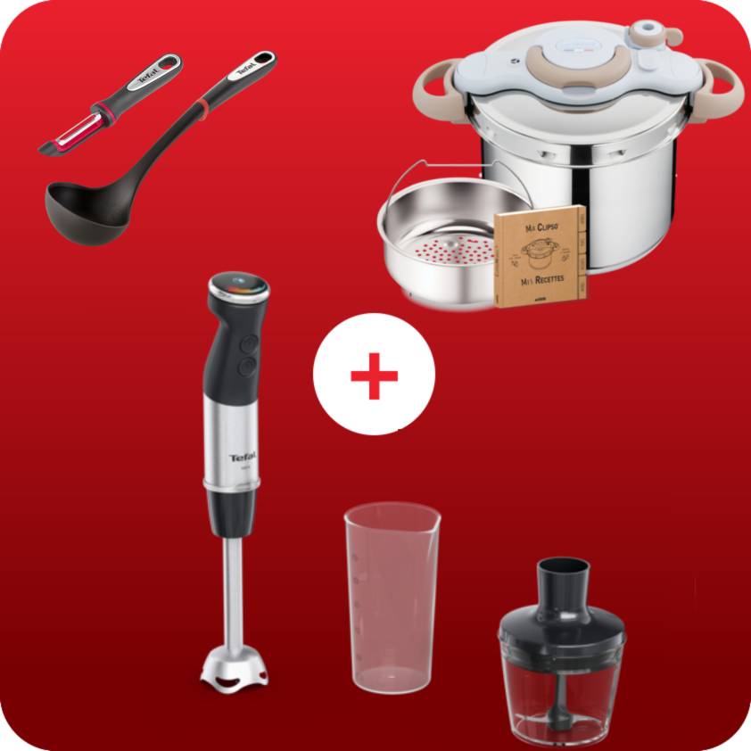 Pack Web - Spécial Soupe : cocotte-minute et pied mixeur
