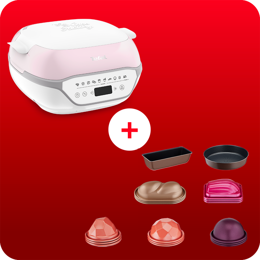 Pack web - Cake Factory Infinity + 15 moules individuels et 2 moules familiaux