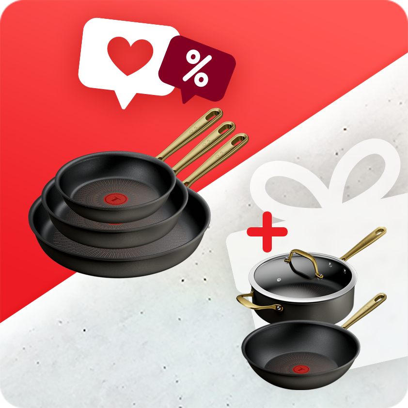 Pack web - Tefal x Bocuse - Batterie 5 pièces - Revêtement anti-adhésif (tous feux)