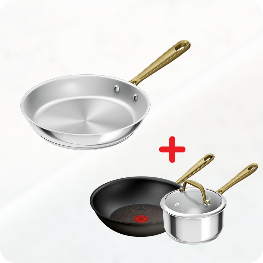 Pack web - Tefal x Bocuse - Poêle, casserole et wok multi-revêtement (tous feux)
