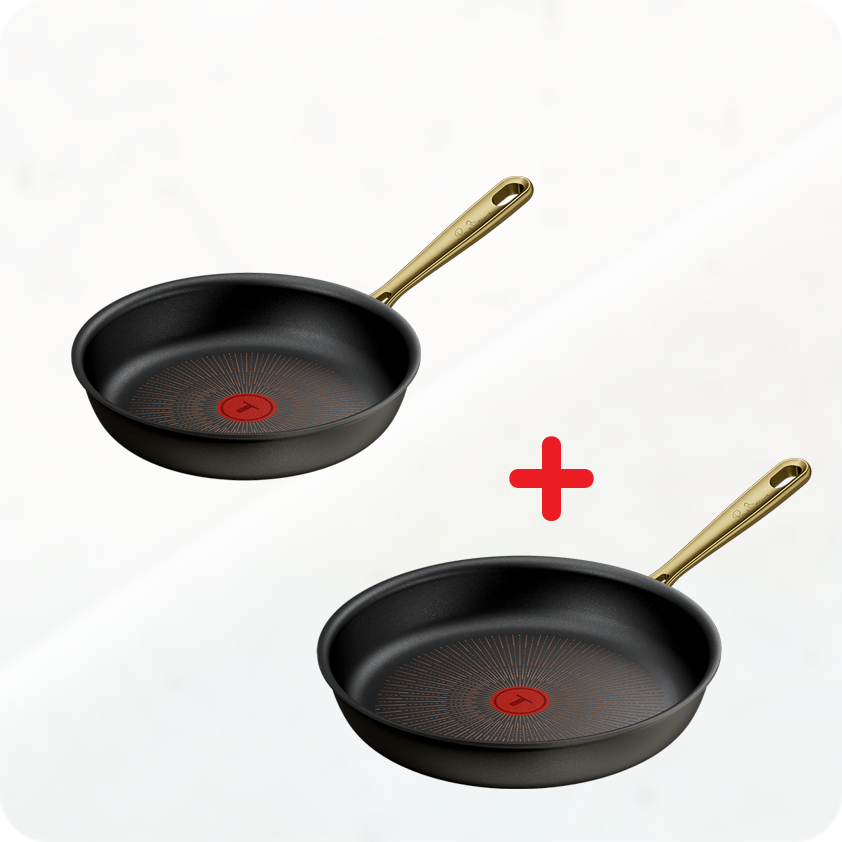 Pack web - Tefal x Bocuse - 2 poêles 24-28 cm - Revêtement anti-adhésif (tous feux)