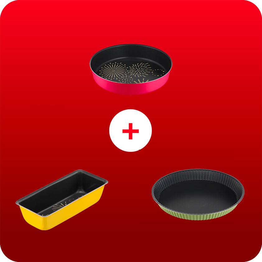 Pack Web - lot de 3 moules (tarte, cake et gateau)